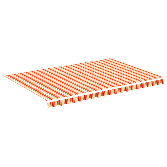 vidaXL Awning Replacement Fabric Yellow and Orange 450x300cm Polyester