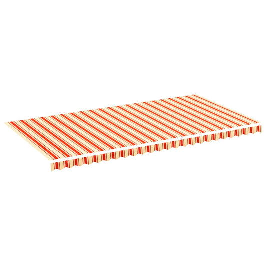 vidaXL Replacement Fabric for Awning Yellow and Orange 6x3 m
