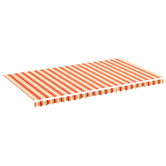 vidaXL Awning Replacement Fabric Yellow and Orange 600x350cm Polyester