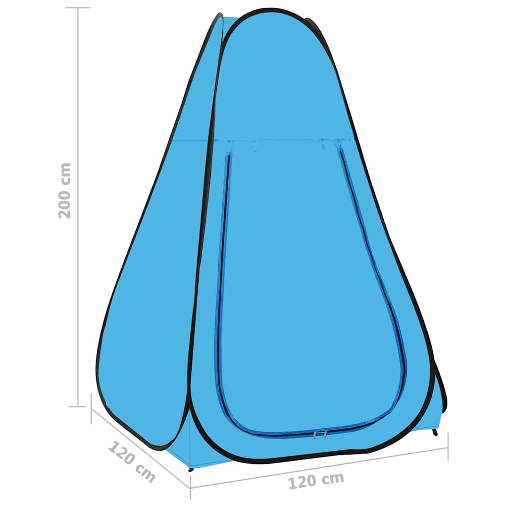 vidaXL Pop Up Shower Tent Blue
