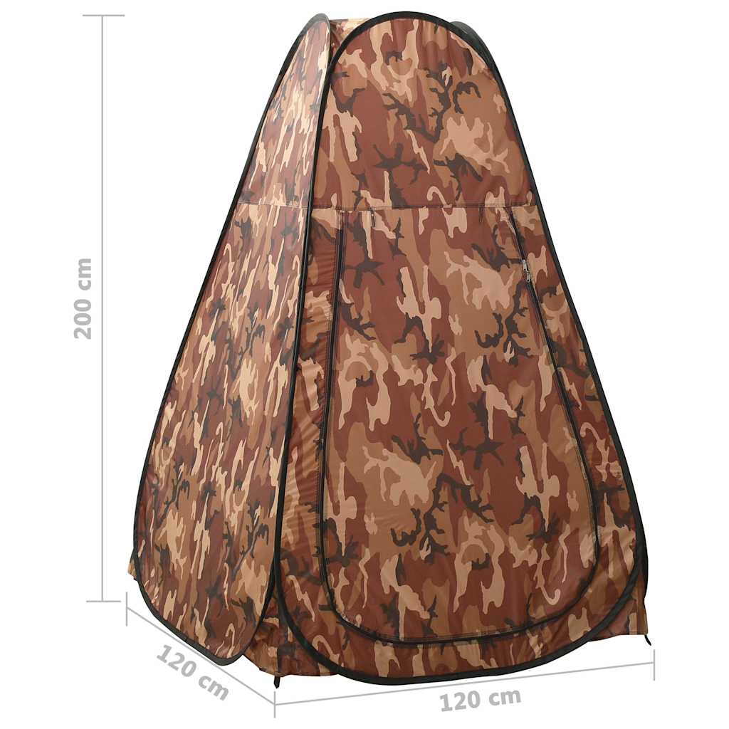 vidaXL Pop Up Shower Tent Camouflage