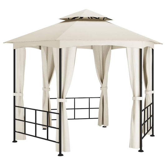 vidaXL Gazebo with Sidewalls 3,1x2,7 m Cream