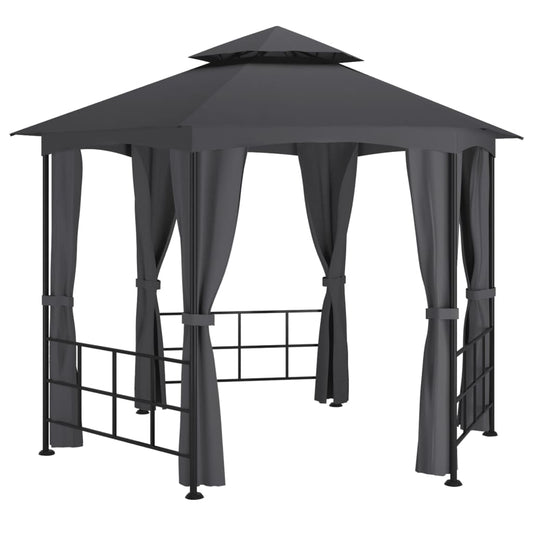 vidaXL Gazebo with Sidewalls 3.1x2.7 m Anthracite