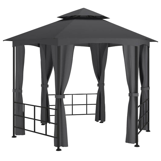 313933 vidaXL Gazebo with Sidewalls 3,1x2,7 m Anthracite