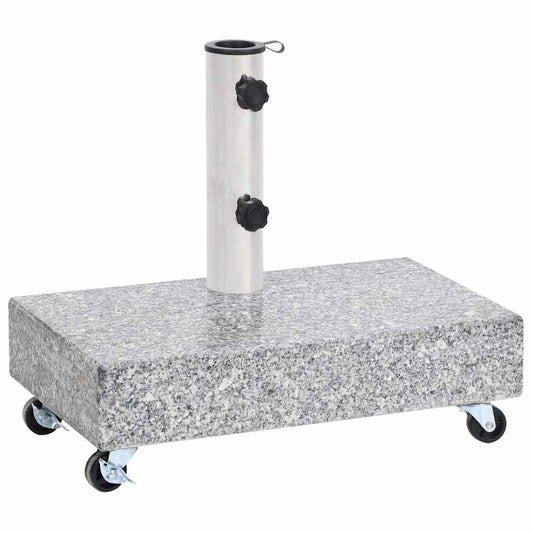 313666 vidaXL Umbrella Base Light Grey 45x25x8,3 cm Granite