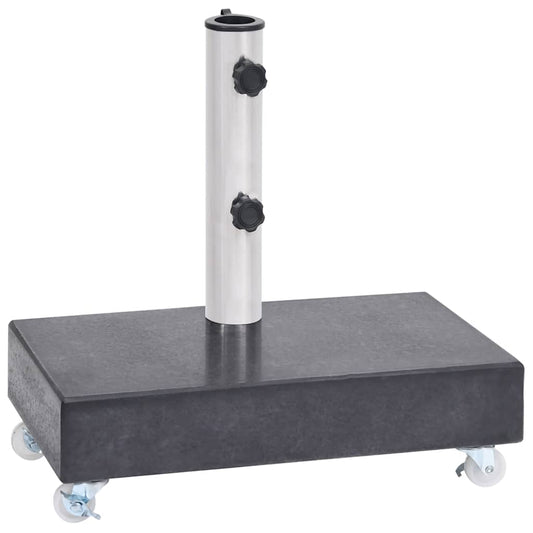 313667 vidaXL Umbrella Base Black 45x25x8 cm Granite