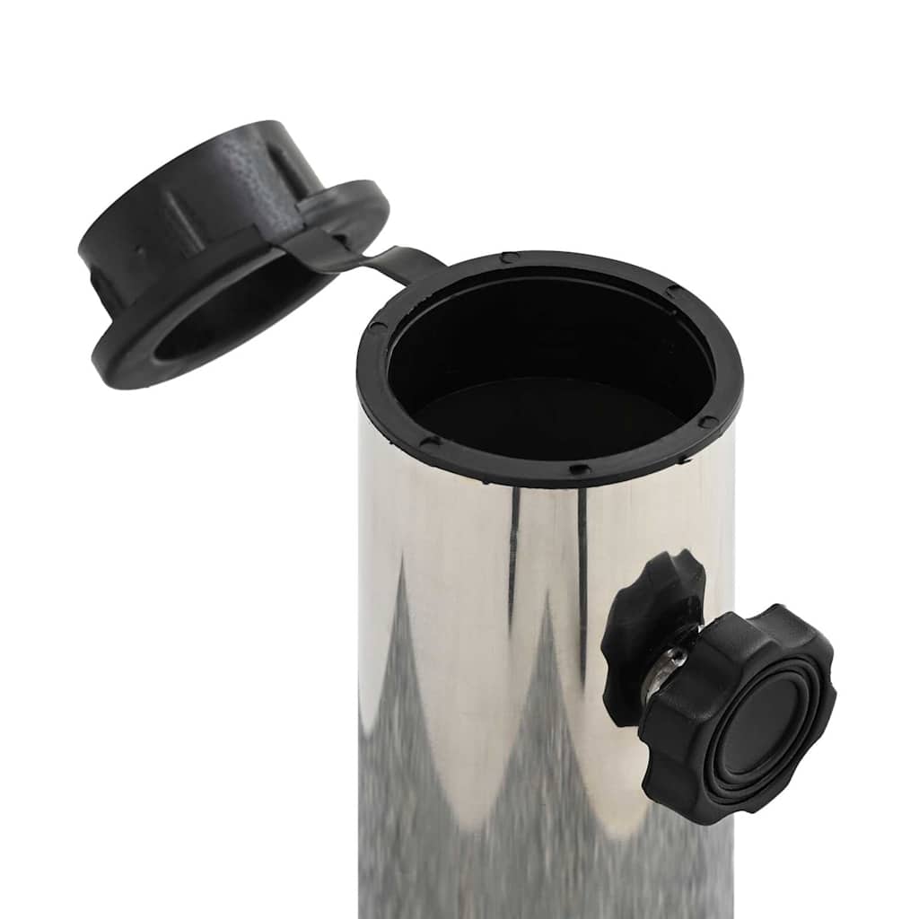 vidaXL Umbrella Base | Black | Granite, Stainless Steel | Heavy Weight Endurance