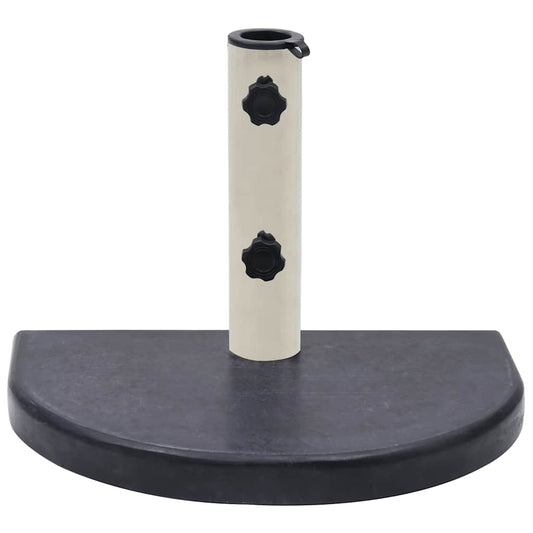 313668 vidaXL Umbrella Base Black 40x28x4 cm Granite