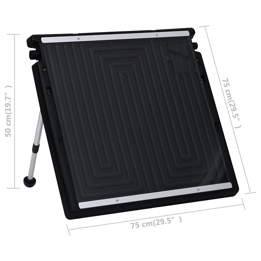 313987 vidaXL Pool Solar Heating Panel 75x75 cm