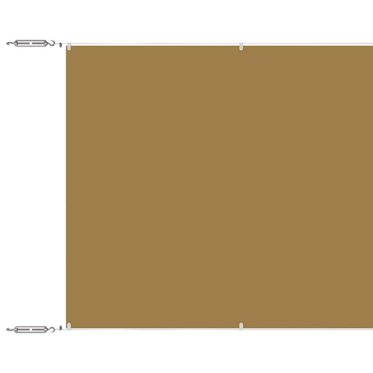 vidaXL Vertical Awning Beige 60x600 cm Oxford Fabric