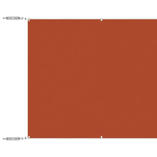 vidaXL Vertical Awning Terracotta 100x1200 cm Oxford Fabric