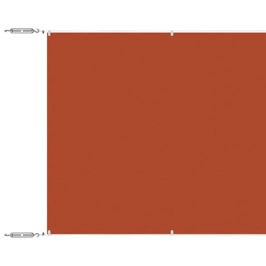 148363 vidaXL Vertical Awning Terracotta 140x600 cm Oxford Fabric