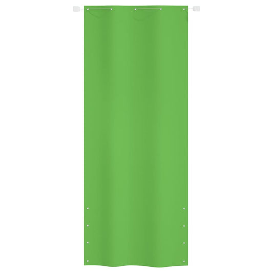 vidaXL Balcony Screen Light Green 100x240 cm Oxford Fabric