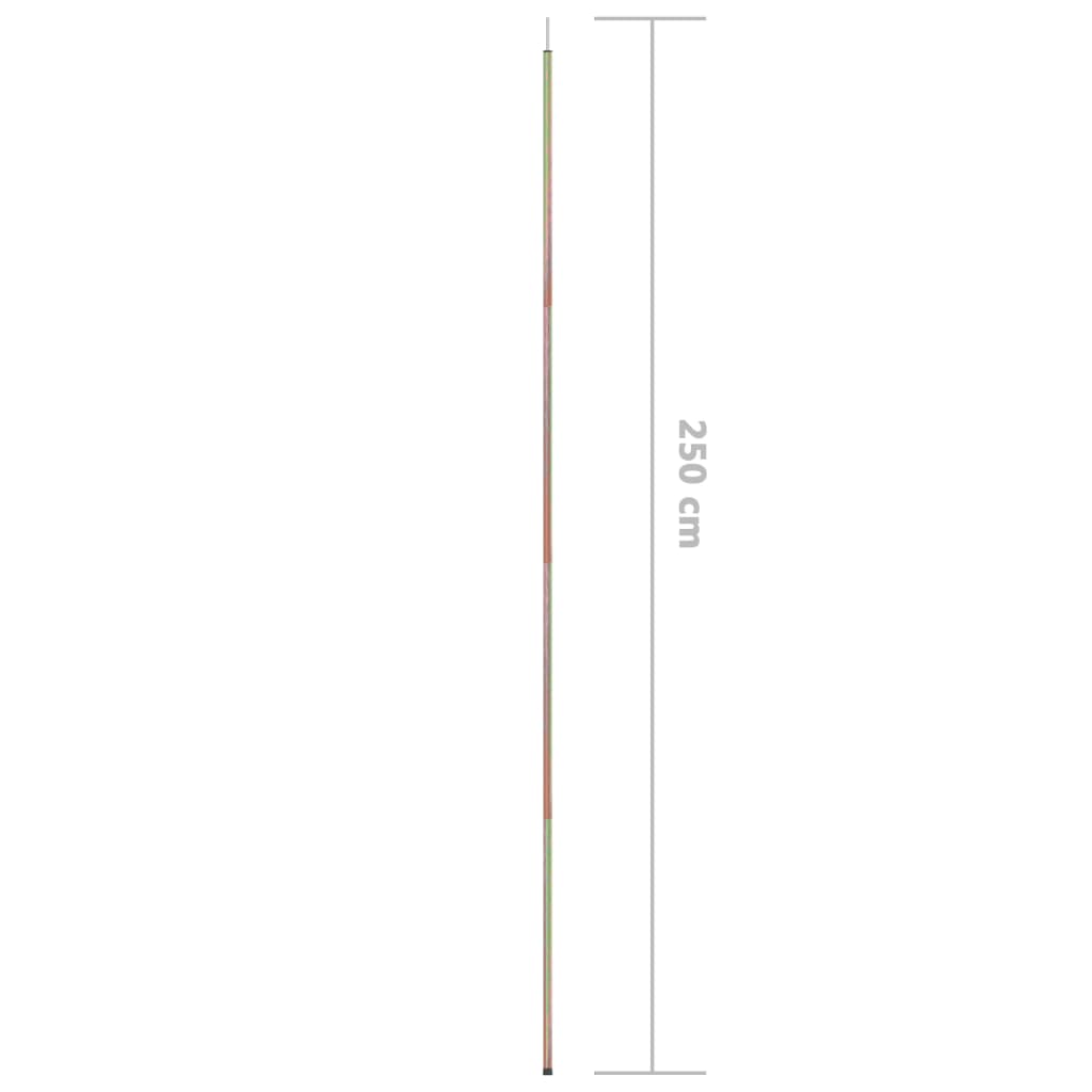 vidaXL Sunshade Sail Pole 250 cm Galvanised Steel