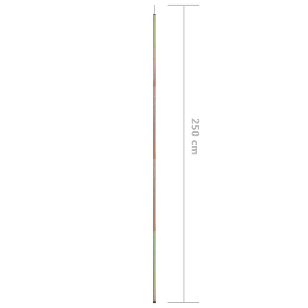 vidaXL Sunshade Sail Pole 250 cm Galvanised Steel