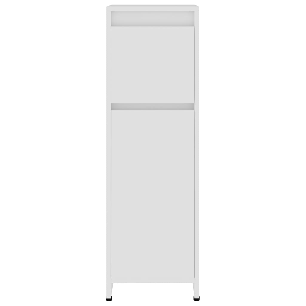 vidaXL 4 Piece Bathroom Furniture Set White Engineered Wood