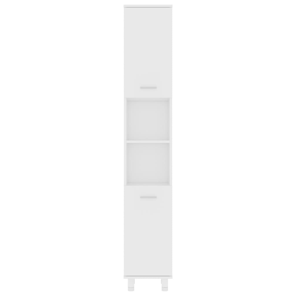 vidaXL 4 Piece Bathroom Furniture Set White Engineered Wood
