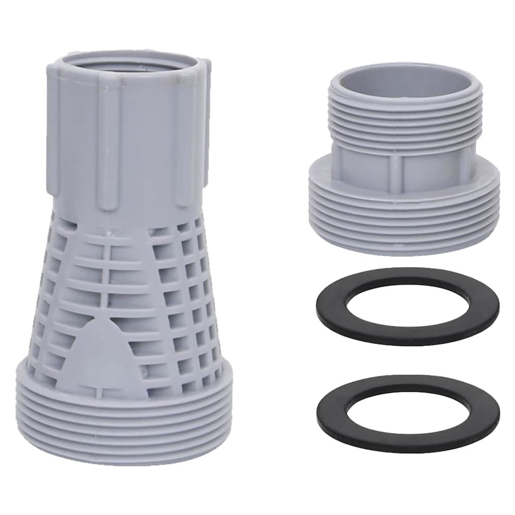 92804 vidaXL 2 Piece Pool Hose Connectors Plastic