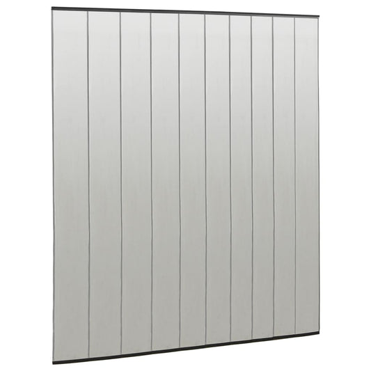 148712 vidaXL Insect Door Screen with 10-Piece Mesh Curtain Black 240x240 cm