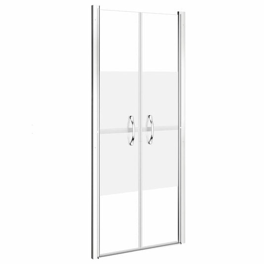 148787vidaXL Shower Door Half Frosted ESG 81x190 cm
