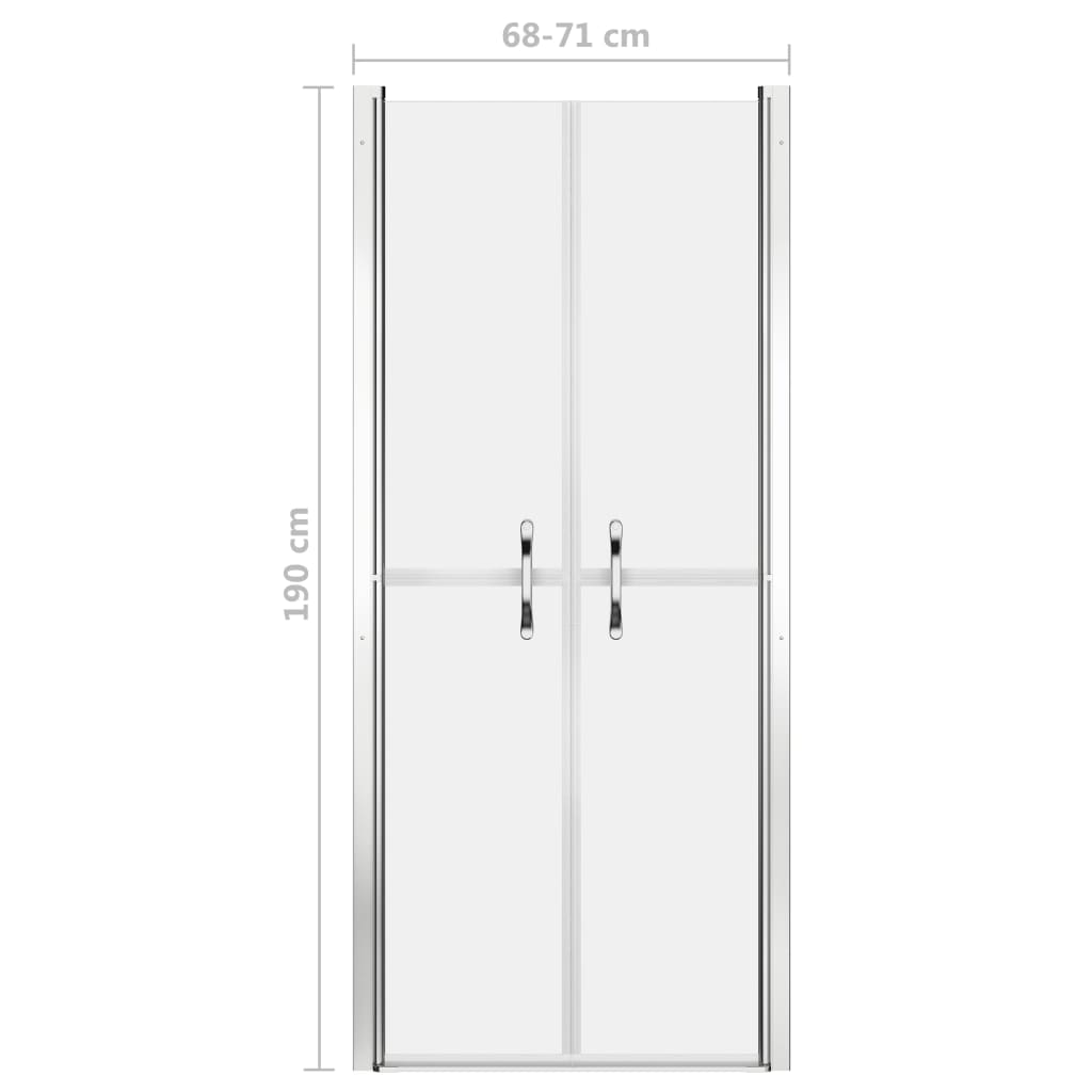 vidaXL Shower Door Frosted ESG 71x190 cm