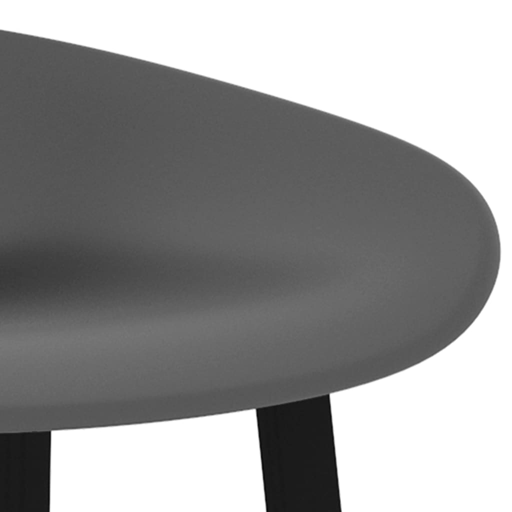 vidaXL 7 Piece Bar Set Black and Grey