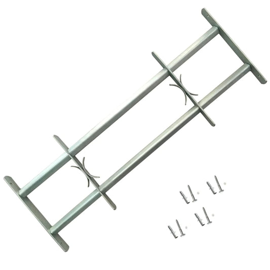vidaXL Adjustable Security Grilles for Windows 2 pcs 700-1050 mm