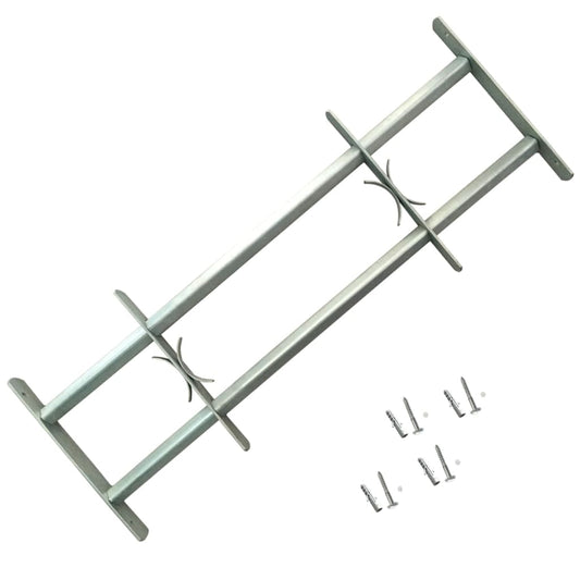vidaXL Adjustable Security Grilles for Windows 2 pcs 1000-1500 mm