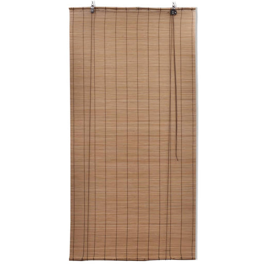 vidaXL Bamboo Roller Blinds 2 pcs 100 x 160 cm Brown
