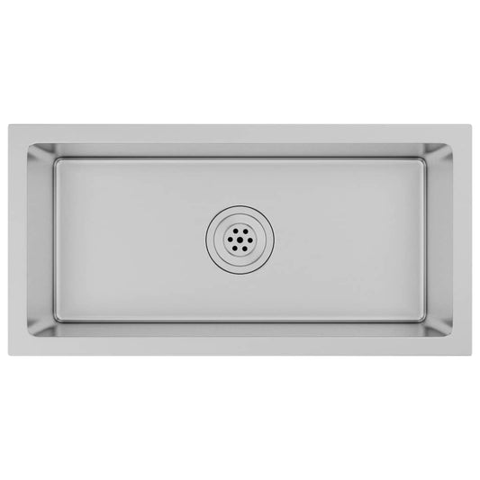 vidaXL Handmade Kitchen Sink Stainless Steel