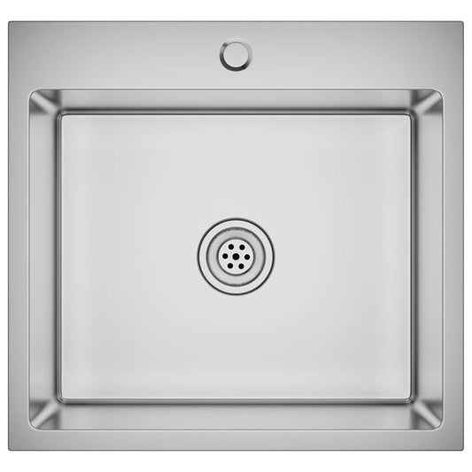 vidaXL Handmade Kitchen Sink Stainless Steel