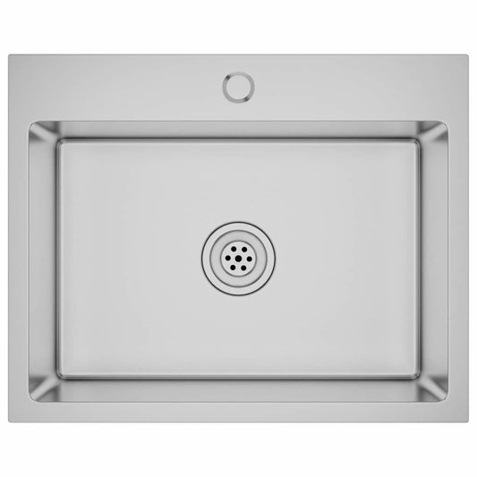 vidaXL Handmade Kitchen Sink Stainless Steel