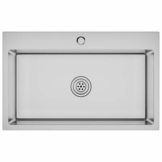 vidaXL Handmade Kitchen Sink Stainless Steel