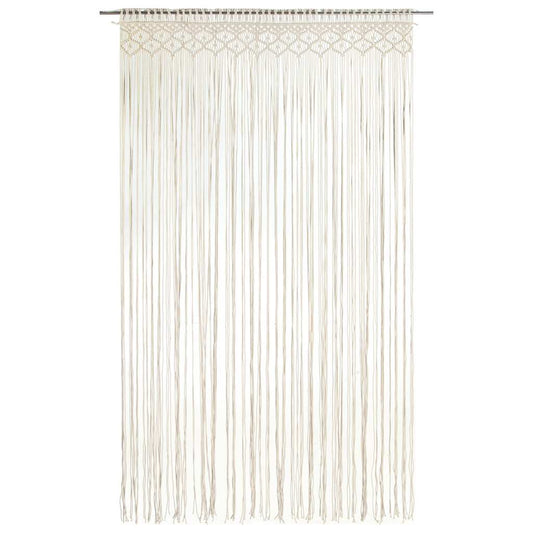 323975 vidaXL Macrame Curtain 140x240 cm Cotton