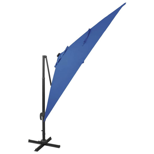 vidaXL Cantilever Garden Parasol | Azure Blue | Polyester, Aluminium | Large