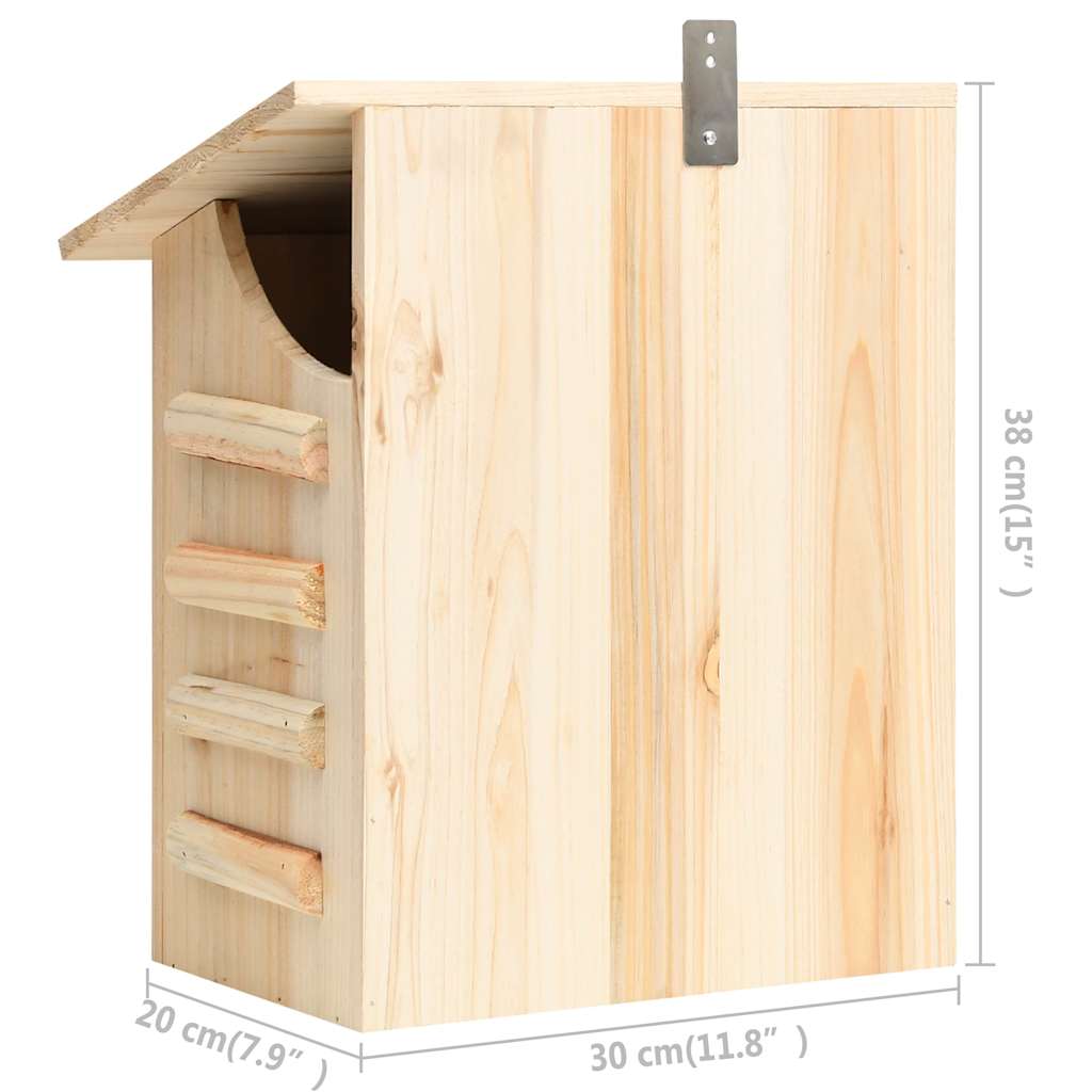 314820 vidaXL Bat House Solid Firwood 30x20x38 cm