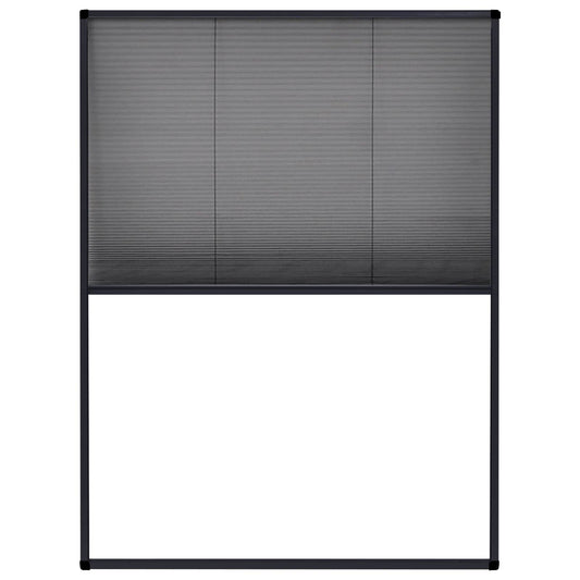 148663 vidaXL Plisse Insect Screen for Windows Aluminium Anthracite 60x80cm