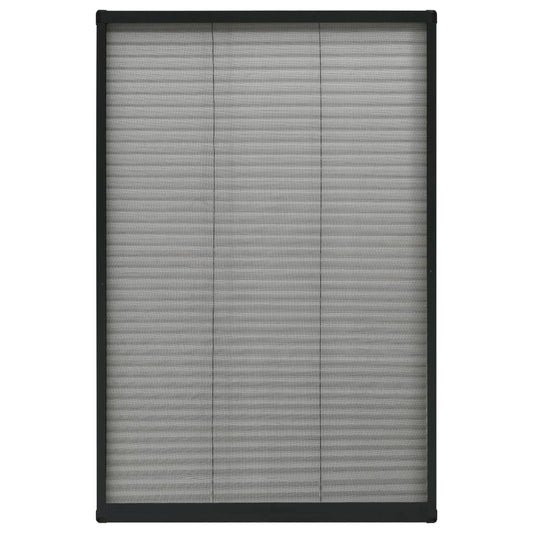 148668 vidaXL Plisse Insect Screen for Windows Aluminium Anthracite 80x160cm