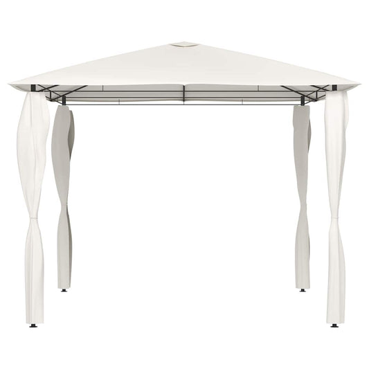 vidaXL Gazebo with Post Covers 3x3x2,6 m Cream 160 g/m²