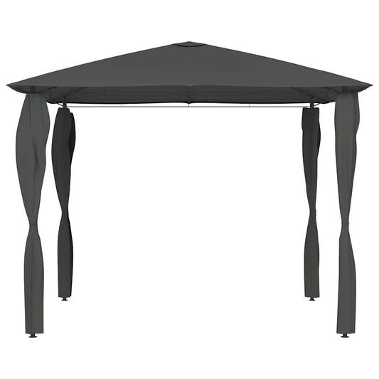 vidaXL Gazebo with Post Covers 3x3x2,6 m Anthracite 160 g/m²