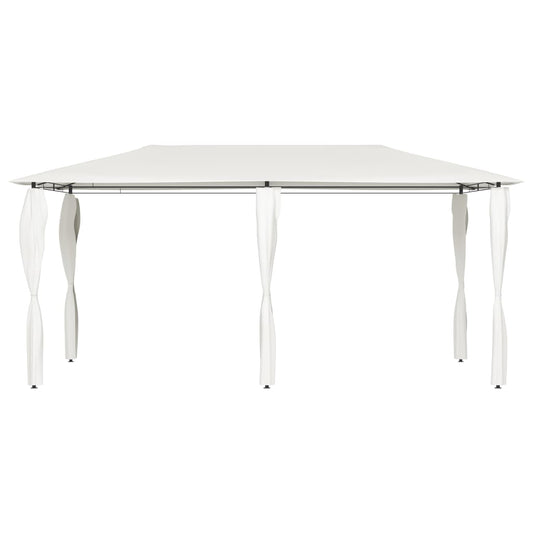 vidaXL Gazebo with Post Covers 2.98x5.3x2.59 m Cream 160 g/m²