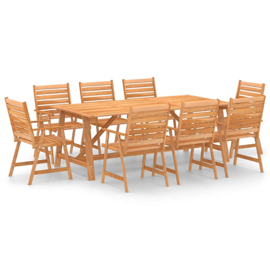 vidaXL Outdoor Dining Set | Rich Warm Colour | Solid Acacia Wood | Large