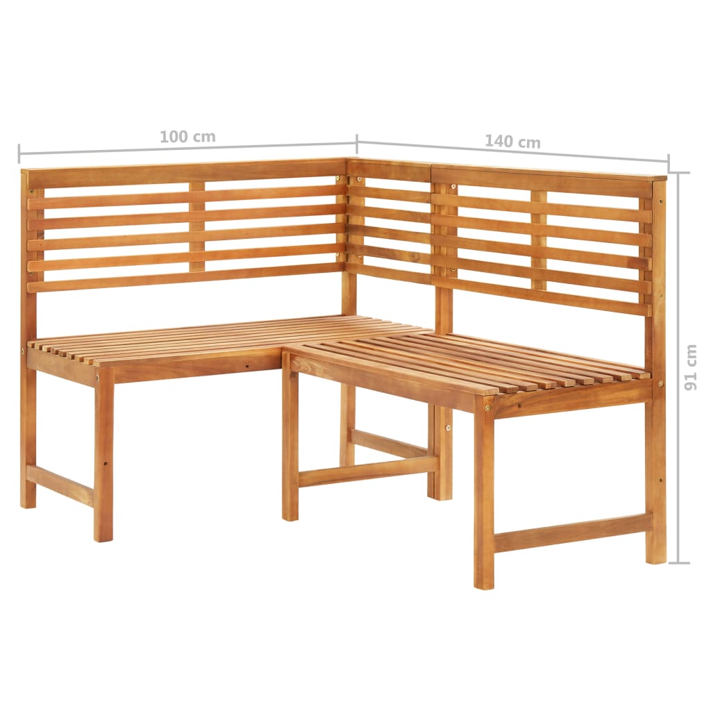 vidaXL Bistro Set | Brown | Solid acacia wood | Medium | Foldable | Bistro Set