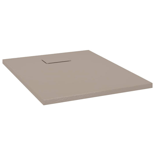 148923 vidaXL Shower Base Tray SMC Brown 90x70 cm