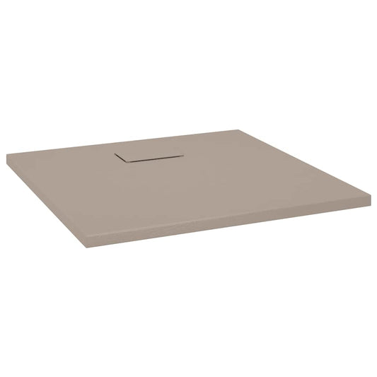 148925 vidaXL Shower Base Tray SMC Brown 90x90 cm