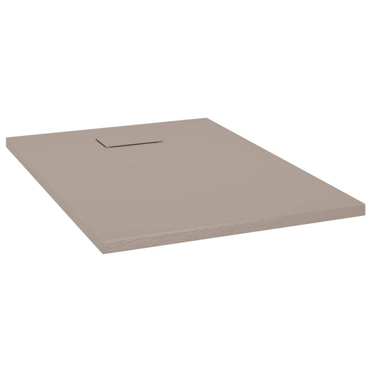 148926 vidaXL Shower Base Tray SMC Brown 100x70 cm