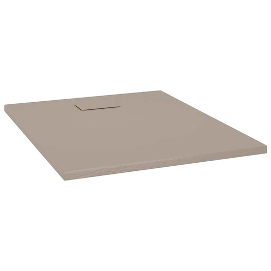 148927 vidaXL Shower Base Tray SMC Brown 100x80 cm