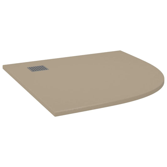148929 vidaXL Shower Base Tray SMC Brown 90x90 cm