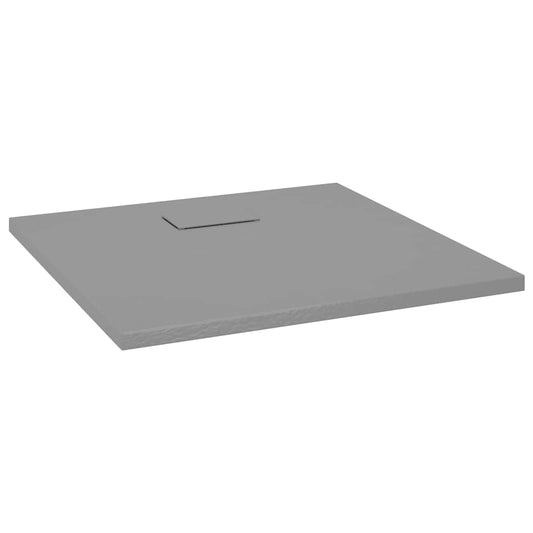 148933 vidaXL Shower Base Tray SMC Grey 90x90 cm