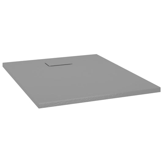 148935 vidaXL Shower Base Tray SMC Grey 100x80 cm